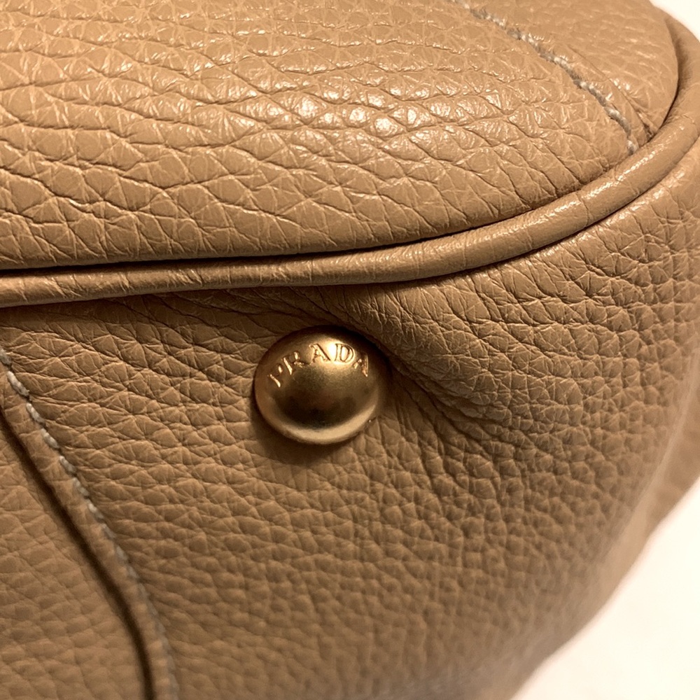 AUTHENTIC PRADA  VIT. DAINO PATTINA LEATHER HANDBAG KEY LOCK WITH DUSTBAG - Picture 13 of 16
